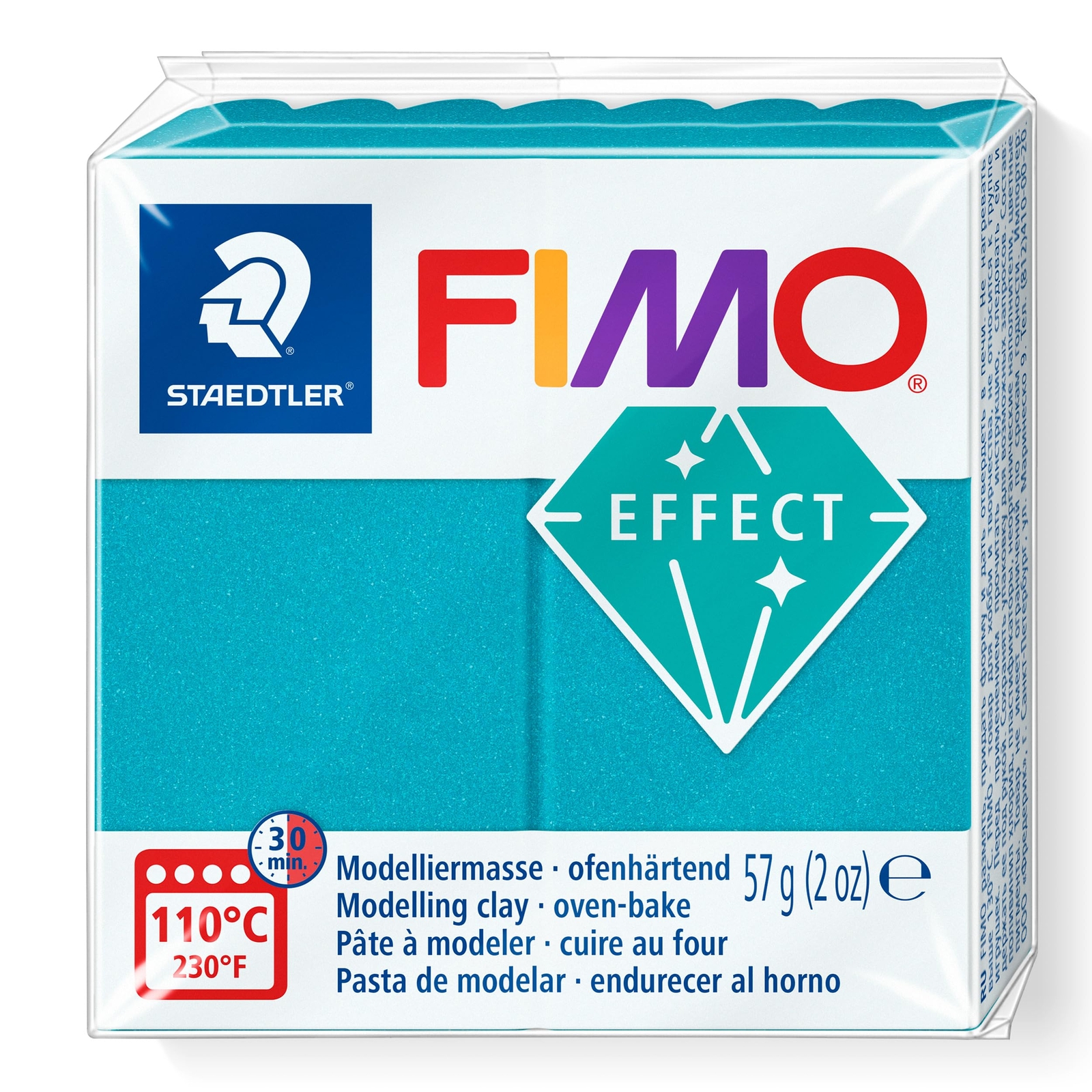 STAEDTLER 8010-36 FIMO Effect Oven-Hardening Polymer Modelling Clay - Metallic T