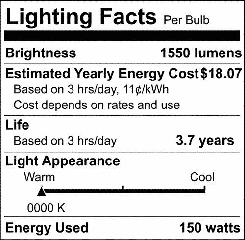 Satco S3004 130-Volt 150-Watt G40 Medium Base Light Bulb, Gloss White - Image 2 of 4