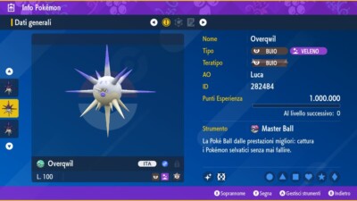 Overqwil Shiny 6IV + Masterball Pokemon Scarlatto, Violetto ...