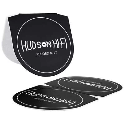 HUDSON HI-FI 2-Pack Record Mitts - Anti-Static Vinyl Record Cleaner & Handler | Soft Microfib