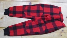 Vintage Red  Black Woolrich Wool Hunting Pants 35 inch waist r 
