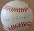 "EARL AVERILL "  HALL OF FAME SIGNED BASEBALL (PSA/LOA)