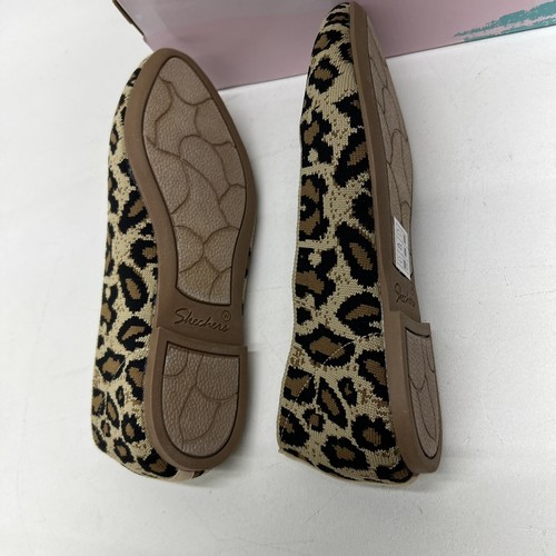 New Skechers Cleo Claw-Some Flats 44886W NAT Women's Size 8 Wide Leopard Print - Picture 3 of 5