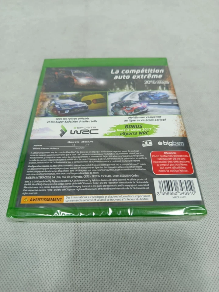 WRC 6 course rally FR Neuf XBOX ONE - Photo 2/2