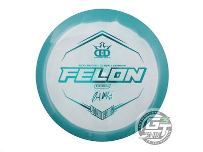 USED Dynamic Discs [WYSOCKI] Fuzion Orbit Felon 173g Teal-White Driver Golf Disc
