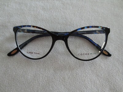 Cocoa Mint Katzenbrille Brillengestell. CM 9078 Neu. Rosa oder schwarz/blau.