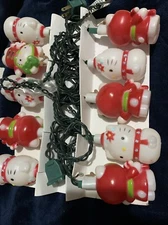 Vintage Sanrio Hello Kitty Plastic String Lights TESTED! in Box 2001