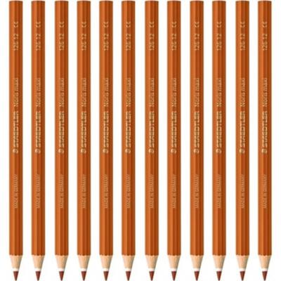 NEW Staedtler 126 12-73 Noris Club Maxi Learner Coloured Pencils Brown Pack 12