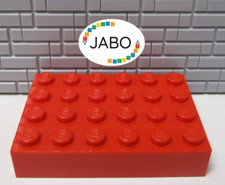 (G3/3) Lego 2356 plaque haute 4x6 rouge 10018 6464 6554 6548