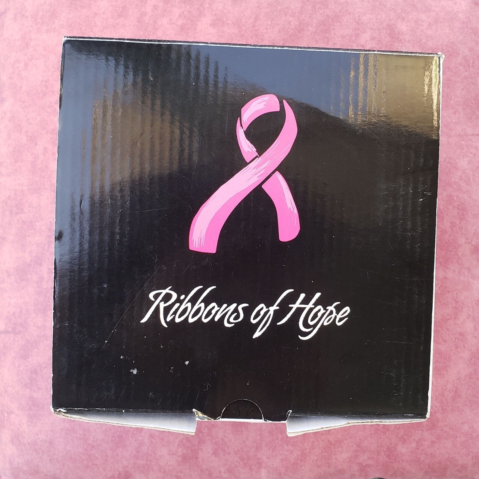 Scentsy Wax Warmer Retired Ribbons of Hope Breast Cancer Awareness Zen