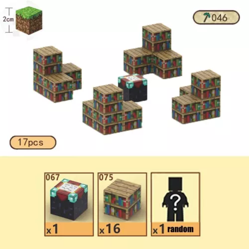 My World Magnetic Building Block Set STEM Mine Craft Toys Tiles Pixel Cube 2CM - Picture 36 of 78