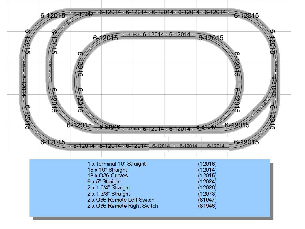 LIONEL FASTRACK REMOTE 8 BALL IN THE SIDE POCKET LAYOUT TRACK PACK 5X9 ...