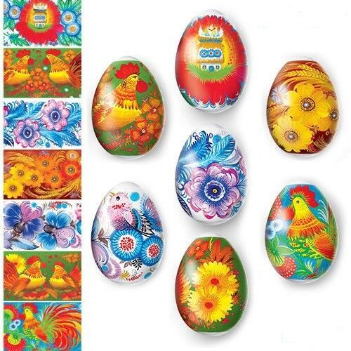 Heat Shrink Sleeve - Decoration Sticker - Easter Egg Wraps - Pysanka Pysanky - Picture 11 of 35