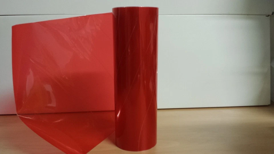 Rouge Phares Protection Film Coloré 100cm x 30cm Phares Antibrouillard Feux - Photo 1/1