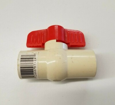 Milwaukee 3/4'' Ball Valve CPVC-Solvent (7/8'' O.D.) 100 psi @ 180 °F