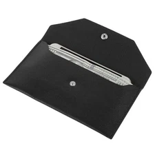 PU Leather Cash Envelope Wallet - Reusable Money Wallet & Pouch for Travel