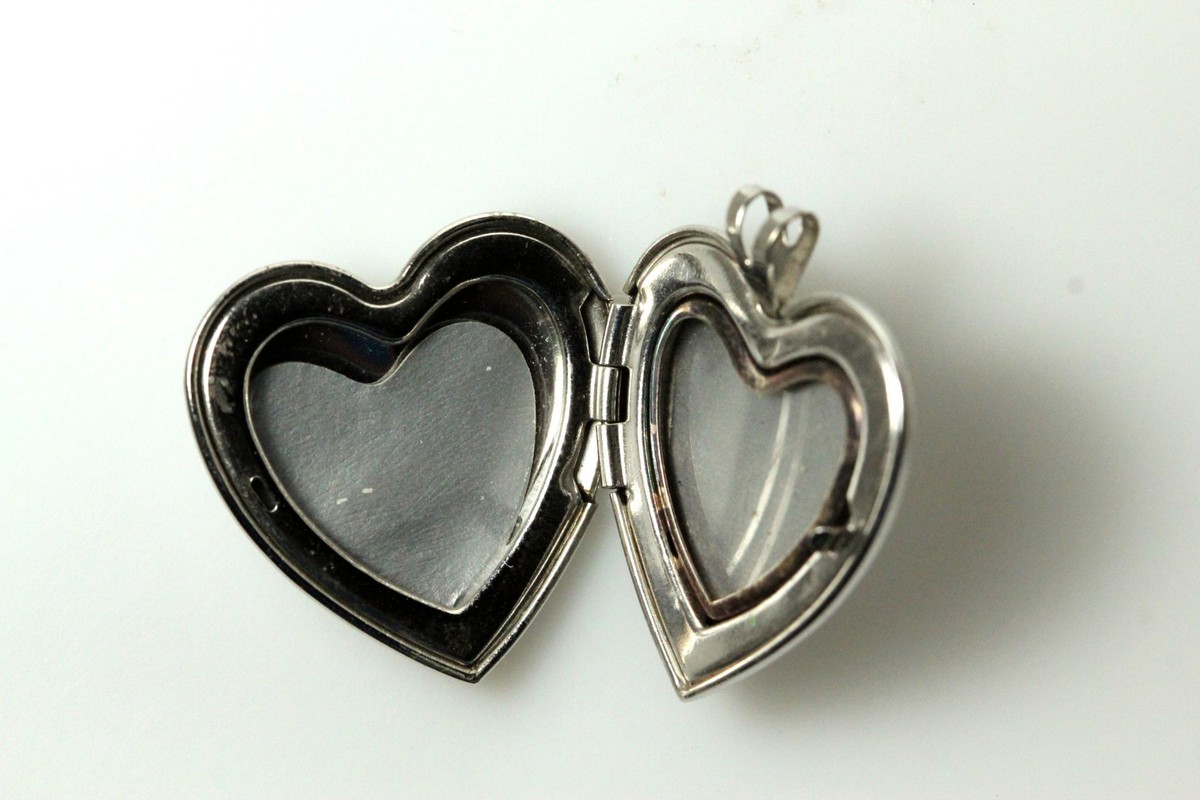 925 Sterling Silver Heart Locket Pendant 5.7 Grams (PEN6557) | eBay