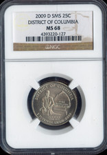 2009-D District of Columbia Quarter NGC MS68 SMS Quality