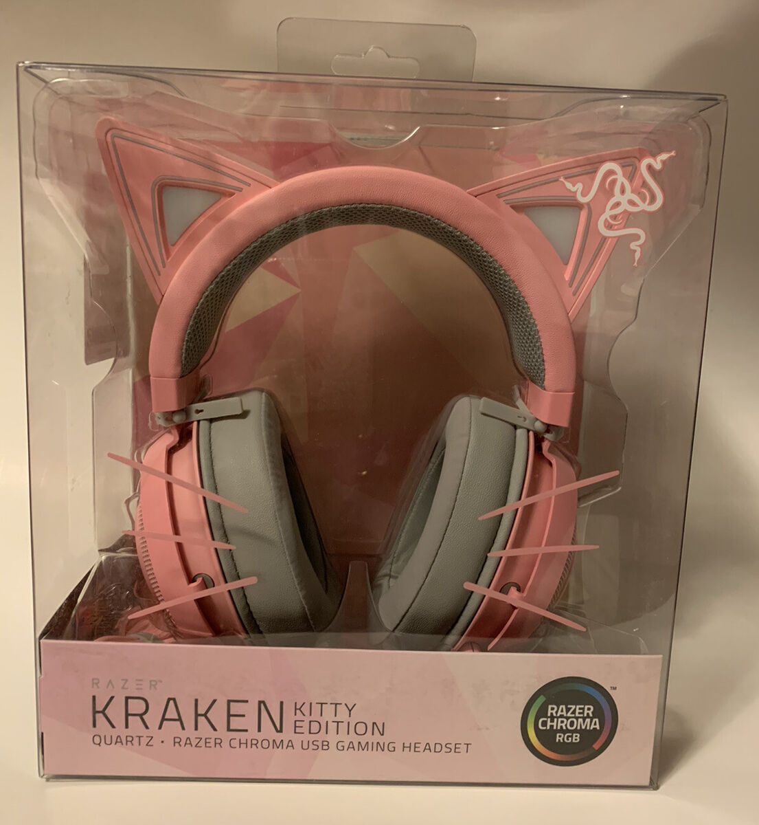 Brand New RAZER Kraken Kitty Edition Quartz Razer Chroma USB Brand New RAZER Kraken Kitty Edition Quartz Razer Chroma USB