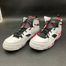 Boys Nike Air Jordan Flight Club 91 White/Blk Basketball Shoes DM1685-106 Sz 7Y