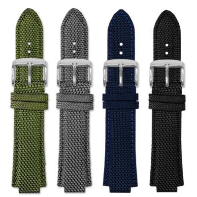 Nylon Leather Watch Strap Band for 1853 Tissot Prx Series 26X12mm Replacement