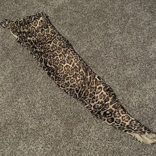 fashion nova animal print one shoulder runched bodycon dress Size Xs