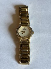 Bulova 5y20e Gold tone Mother Of Pearl Face Women s Watch