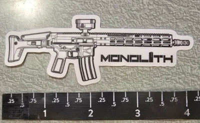#4 of 5 - Global Ordnance Monolith Rifle Gun Ammo Vinyl Decal Sticker Shot Show
