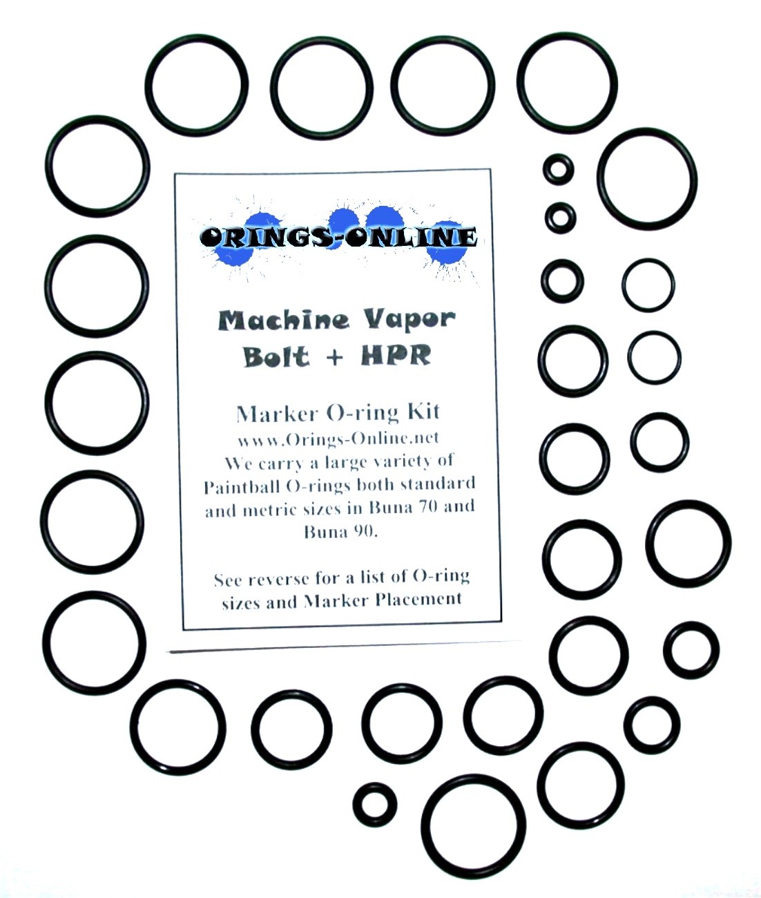 Machine Vapor Bolt + HPR Paintball Marker O-ring Oring Kit x