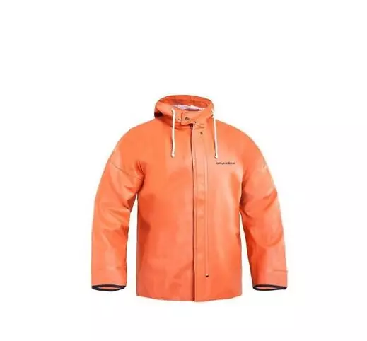 66° North Thor Men's Commercial Fishing Heavy Duty Rain Jacket Size XL  Orange