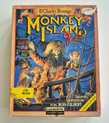    MONKEY ISLAND 2 PC CD-ROM von LUCASARTS   DEUTSCH   BIG BOX   SELTEN / RAR  