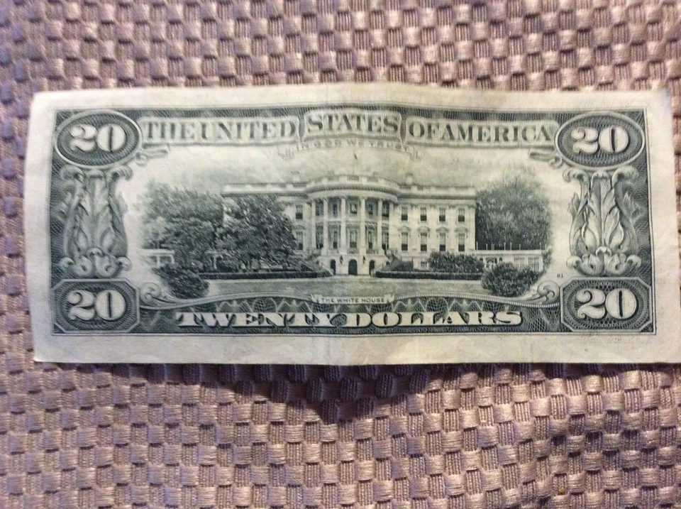 Rare 1988 $20 Bill Error Misaligned Offset Print Circulated Federal Reserve Note - Image 2 of 2