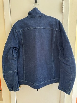 Stone Island Blue AW16 Polypropylene Denim Articulated Jacket Sz L