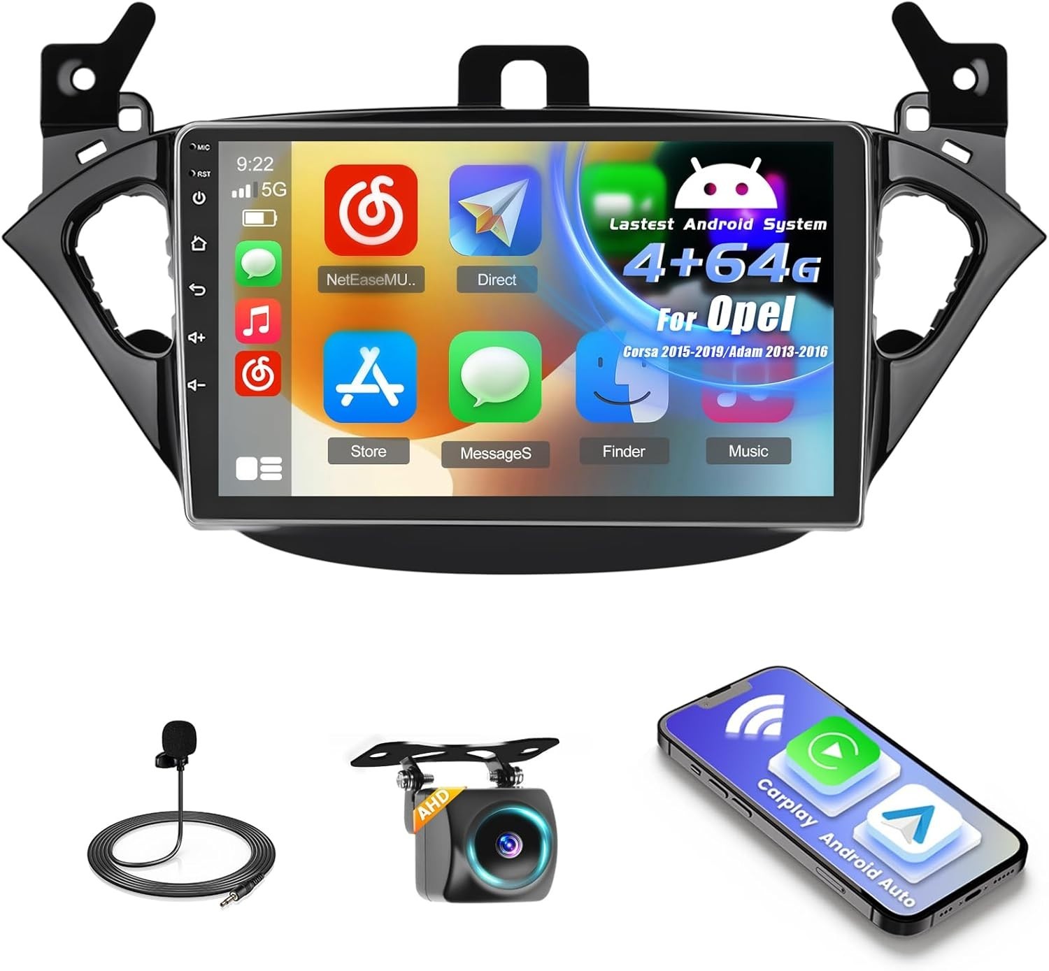 Offerta Autoradio Opel Corsa Adam Android 15 | 4+64GB Miglior Prezzo - 1