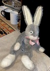 Russ Berrie Sundance Easter Bunny Rabbit Plush 13" Poseable Ears Gray White — photo 7