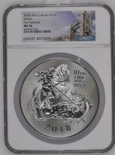2018 10oz G. Britain S10PND Valiant First Releases MS70 (OB-144)