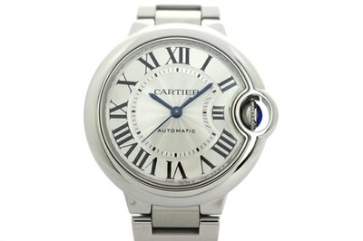 Cartier Ballon Bleu MM WSBB0044 Stainless Steel 33mm Silver Dial 2024 #DW1259