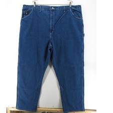 LC King Jeans Men 46X32 Blue Carpenter Denim Straight Workwear USA Made NEW