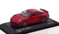 1:43 Minichamps Porsche 911 (992) Turbo S Coupe 2021 Darkred