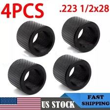 4-PACK Black Steel 1/2x28 1/2-28 TPI Muzzle B...