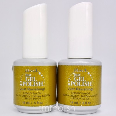 2 Brand New IBD Just Gel Nail Polish - Just Ravishing! - Full Size