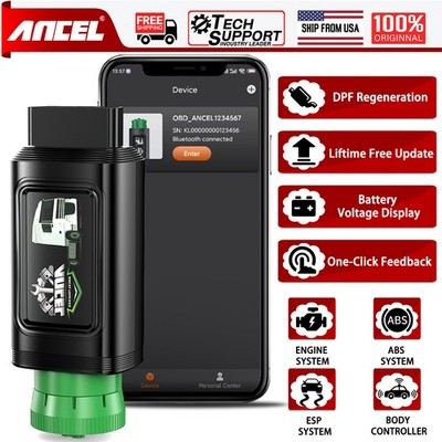 ANCEL HD120 Bluetooth Heavy Duty Truck Scanner All System Diesel Diagnostic Tool