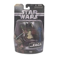 Star Wars Saga Collection Yoda Action Figure 019 Episode II Attack Clones 2006
