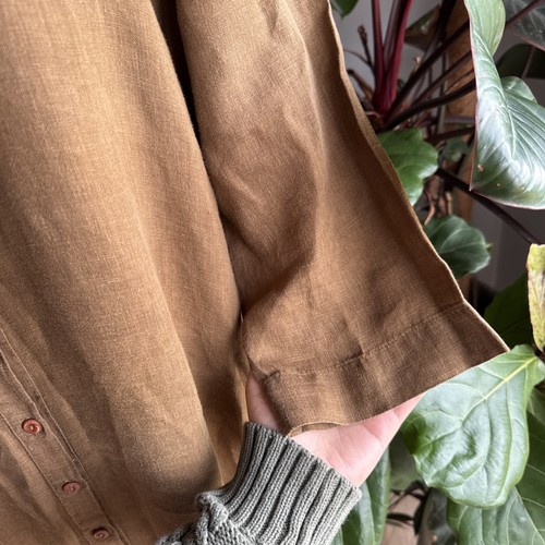 Metta Melbourne Dress Size 3 Linen Olive Green Midi Button Up Designer - Picture 5 of 12