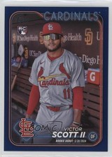 2024 Topps Update Rookie Debut Royal Blue Victor Scott II #US77 13c5