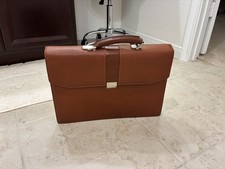 Burberry Dulles Business bag Brown Nova Check Horse Logo w/Keys Used