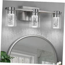 Bathroom Light Fixtures Bathroom Vanity Light Over 3 Light Brushed Nickel