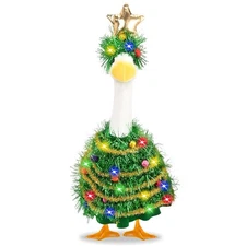 Christmas Porch Goose Outfits Christmas Tree Lawn Goose Clothes Fits 23" Ceme...