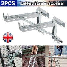 2X 550 KG Steel Ladder Jacks Stage Up Work Ladders Stander Stabiliser 18In Width