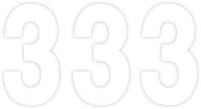 Factory Effex FX02-4353 Pro Numbers 7in. - No. 3 - White